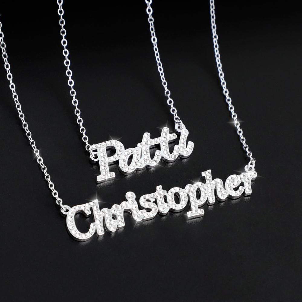 Christopher sales name necklace